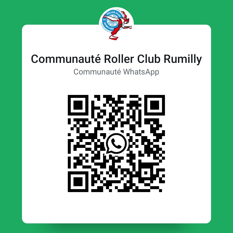QR Code de la communauté WhatsApp du Roller Club Rumillien